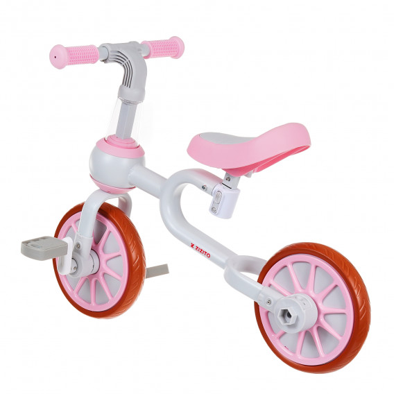 Bicicletă pentru copii cu roți auxiliare - Roz ZIZITO 309447 16