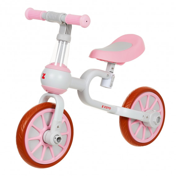 Bicicletă pentru copii cu roți auxiliare - Roz ZIZITO 309448 17