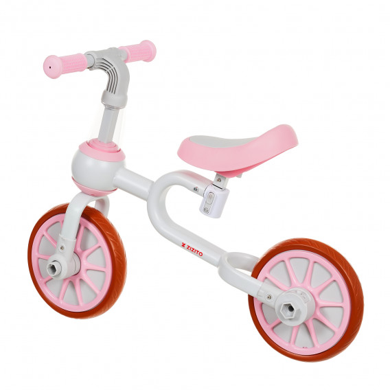 Bicicletă pentru copii cu roți auxiliare - Roz ZIZITO 309449 18