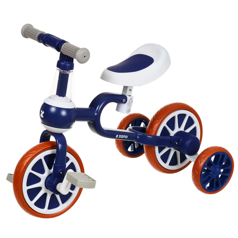 Bicicletă pentru copii cu roți auxiliare - Albastră  309450