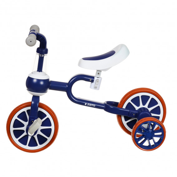 Bicicletă pentru copii cu roți auxiliare - Albastră ZIZITO 309451 2