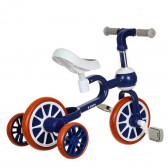 Bicicletă pentru copii cu roți auxiliare - Albastră ZIZITO 309453 4