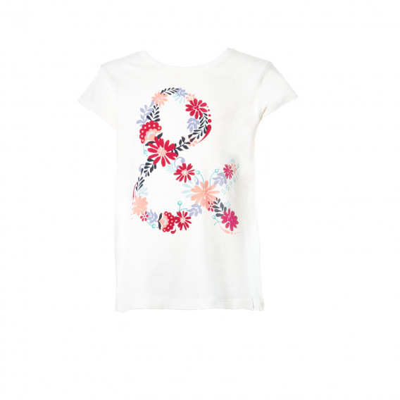 Bluză din bumbac cu mânecă scurtă, cu motiv elegant pentru fete Esprit 30982 