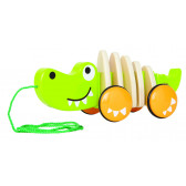 Jucărie din lemn pentru tragere - Crocodil HAPE 310292 2