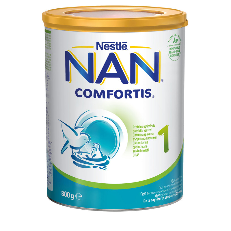 Lapte matern NAN Comfortis 1 LR Bte, 0+ luni, cutie 800 g.  310848