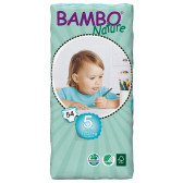 Scutece Eco de bebeluși Bambo Nature Junior Tall Pack, mărimea 5, 12-22 kg, 54 bucăți Bambo Nature 31156 