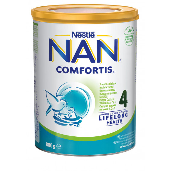 Lapte îmbogățit pentru copii mici - NAN Comfortis 4, cutie metalică 800 g Nestle 311643 9