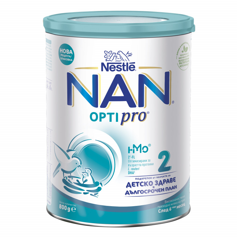 Laptele matern pentru sugari NAN Optipro 2, 6+ luni, cutie 800 g.  311737