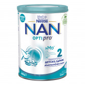 Lapte de tranziție de înaltă calitate - NAN OptiPro 2 HM-O, cutie metalică 400 g Nestle 311753 