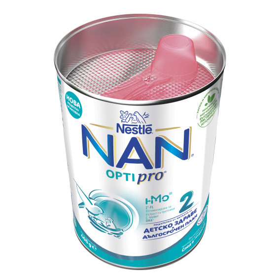 Lapte de tranziție de înaltă calitate - NAN OptiPro 2 HM-O, cutie metalică 400 g Nestle 311757 5