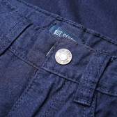 Pantaloni din bumbac albastru închis marca Blue Seven cu nasturi și fermoar pentru băieți BLUE SEVEN 31206 3