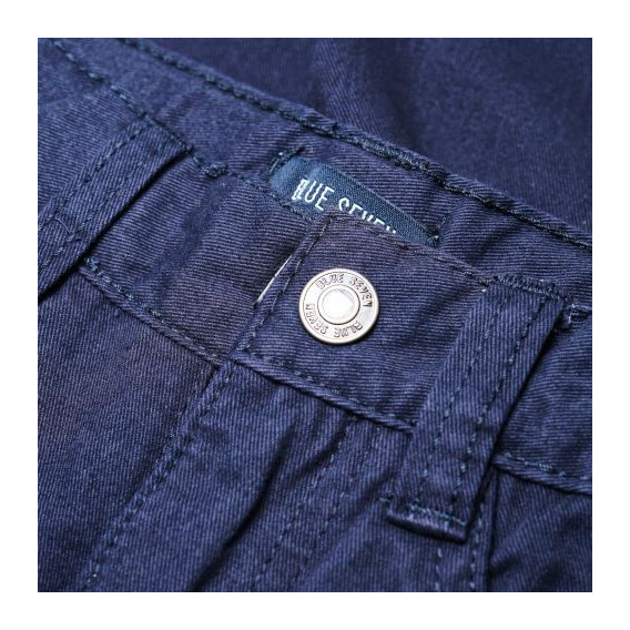 Pantaloni din bumbac albastru închis marca Blue Seven cu nasturi și fermoar pentru băieți BLUE SEVEN 31206 3