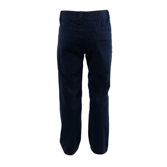 Pantaloni din bumbac albastru închis marca Blue Seven cu nasturi și fermoar pentru băieți BLUE SEVEN 31207 2