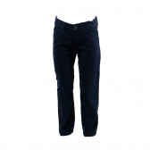 Pantaloni din bumbac albastru închis marca Blue Seven cu nasturi și fermoar pentru băieți BLUE SEVEN 31208 
