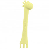 Lingură din silicon, girafă, 1 buc., Galben Kikkaboo 312269 2