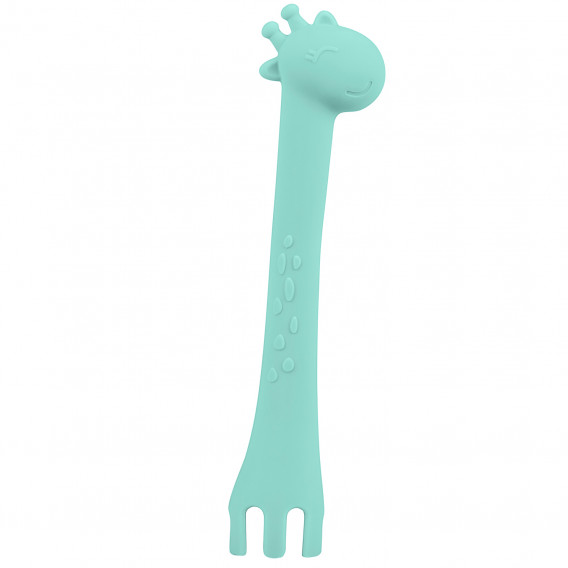 Lingură din silicon, girafă, 1 buc., Verde Kikkaboo 312295 2