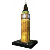 Puzzle 3D, Big Ben luminat, Londra Ravensburger 312500 2