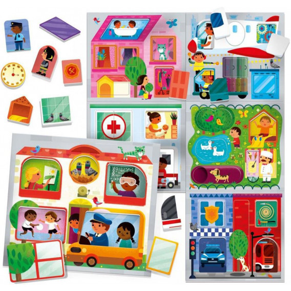 Puzzle pentru copii - în oraș - Montessori Headu 312514 2