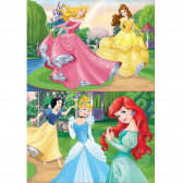 Puzzle pentru copii 2 în 1 - Prințese Disney Disney 312600 2