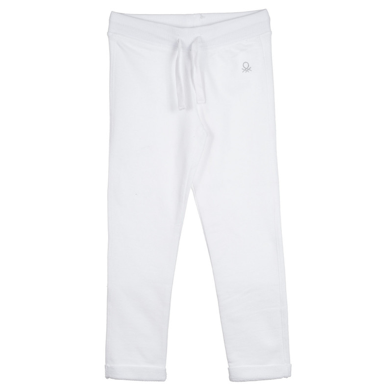 Pantaloni lungi din bumbac, albi  312980