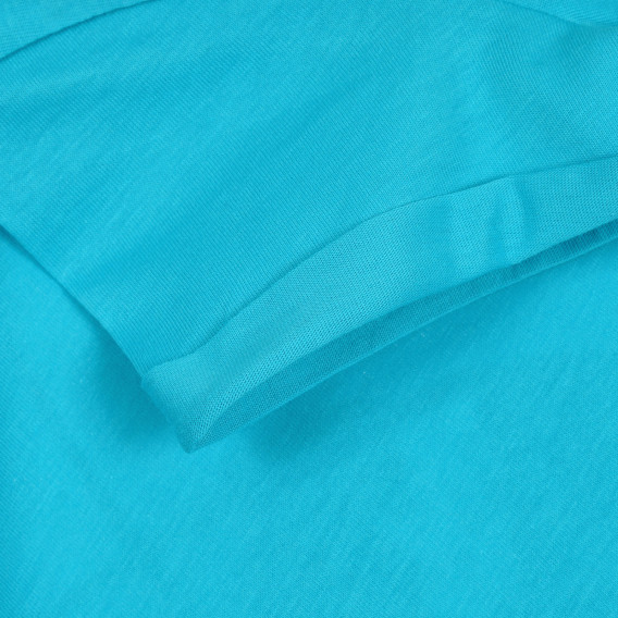 Bluză albastră din bumbac cu imprimeu pești Benetton 313093 3