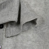 Cardigan din tricot fin gri închis, cu detalii argintii Benetton 313574 3