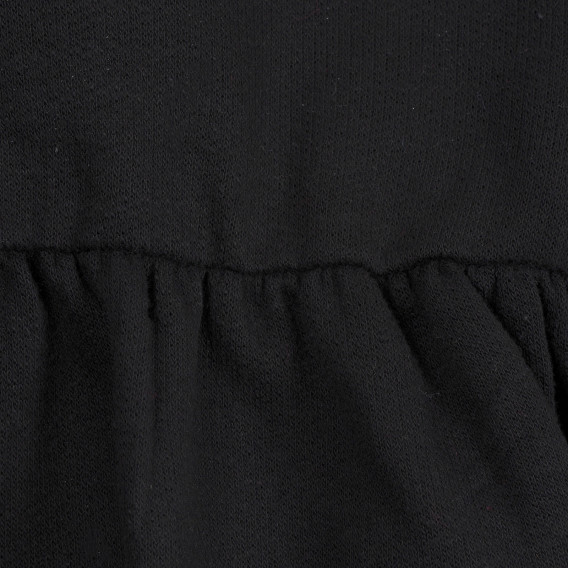 Bluză din tricot fin de culoare neagră Sisley 313624 2
