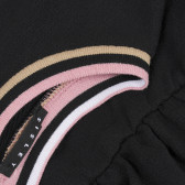 Bluză din tricot fin de culoare neagră Sisley 313625 3