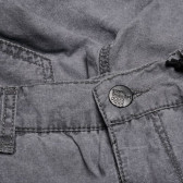 Pantaloni scurți de culoare gri, cu broderie pe buzunare pentru băieți Ebound Denim 31363 3