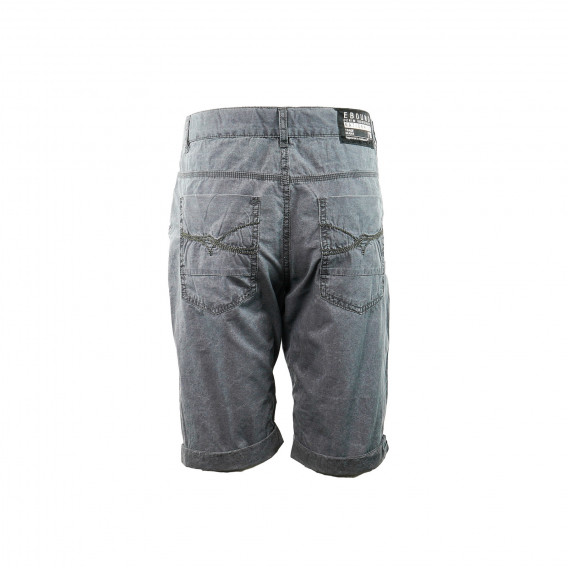 Pantaloni scurți de culoare gri, cu broderie pe buzunare pentru băieți Ebound Denim 31366 2