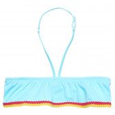 Costum de baie albastru deschis cu detalii colorate Benetton 313762 