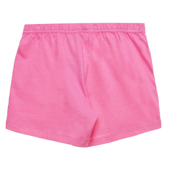 Pantaloni scurți din bumbac roz Benetton 313948 3