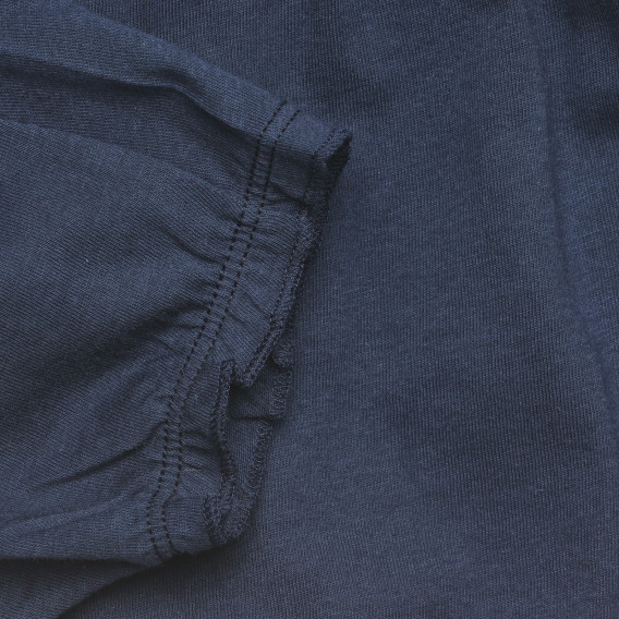 Pantaloni de bumbac albastru inchis pentru bebeluși Benetton 313983 2