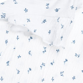 Rochie albă din bumbac cu imprimeu floral pentru bebelusi Benetton 314059 2