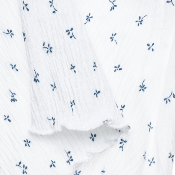 Rochie albă din bumbac cu imprimeu floral pentru bebelusi Benetton 314061 3