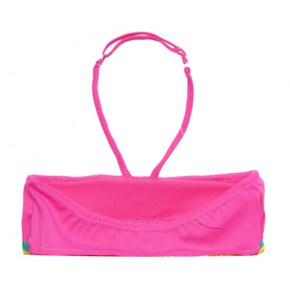 Costum de baie roz cu detalii colorate Benetton 314507 4