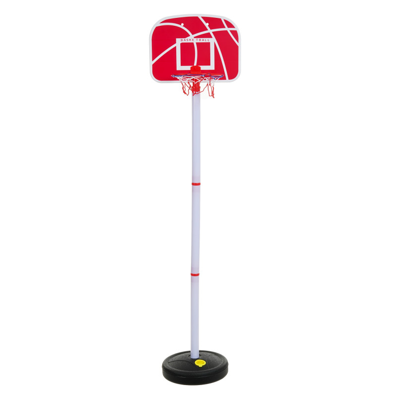 Coș de baschet pe un suport cu o înălțime de 130 cm și o minge  314994