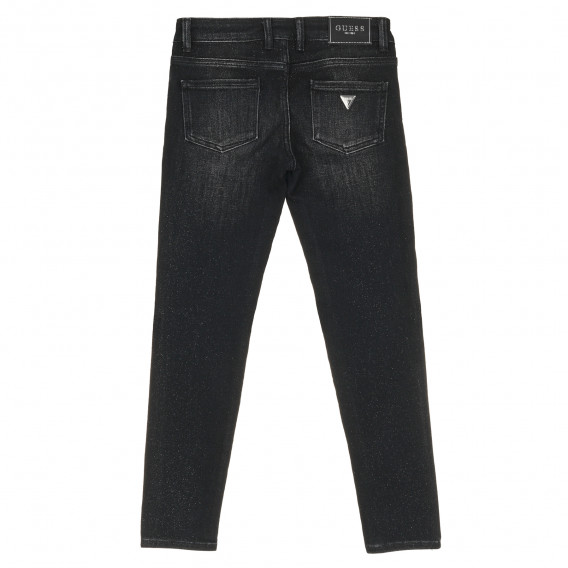 Jeans cu detalii de brocart, negri Guess 315179 4