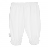 Set pantaloni cu botoși Chicco din bumbac alb și albastru Chicco 315187 6