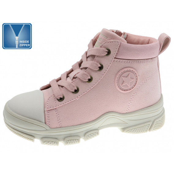Sneakers cu aplicație stea, roz Beppi 315489 