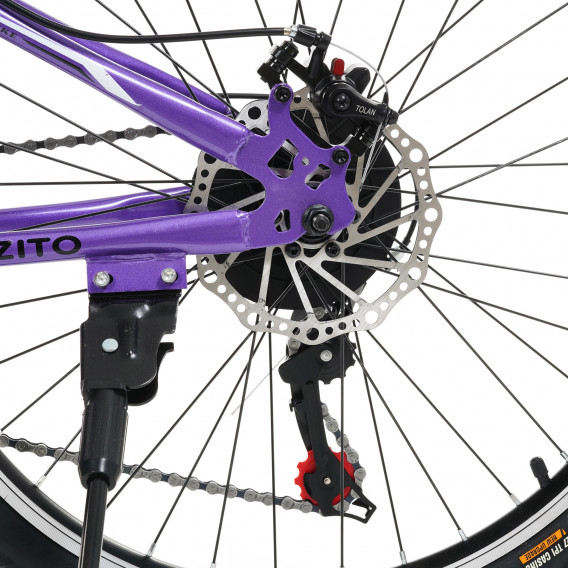 Bicicletă pentru copii Brooklin 24'', violet ZIZITO 315612 9