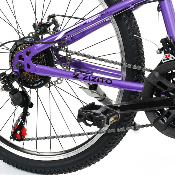 Bicicletă pentru copii Brooklin 24'', violet ZIZITO 315616 13