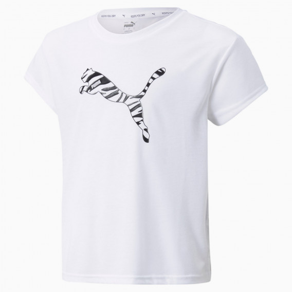 Tricou alb cu imprimeu Modern Sport Tee Puma 315618 