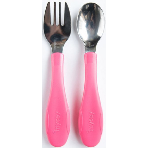 Set de lingură și furculiță, roz Mycey 315953 