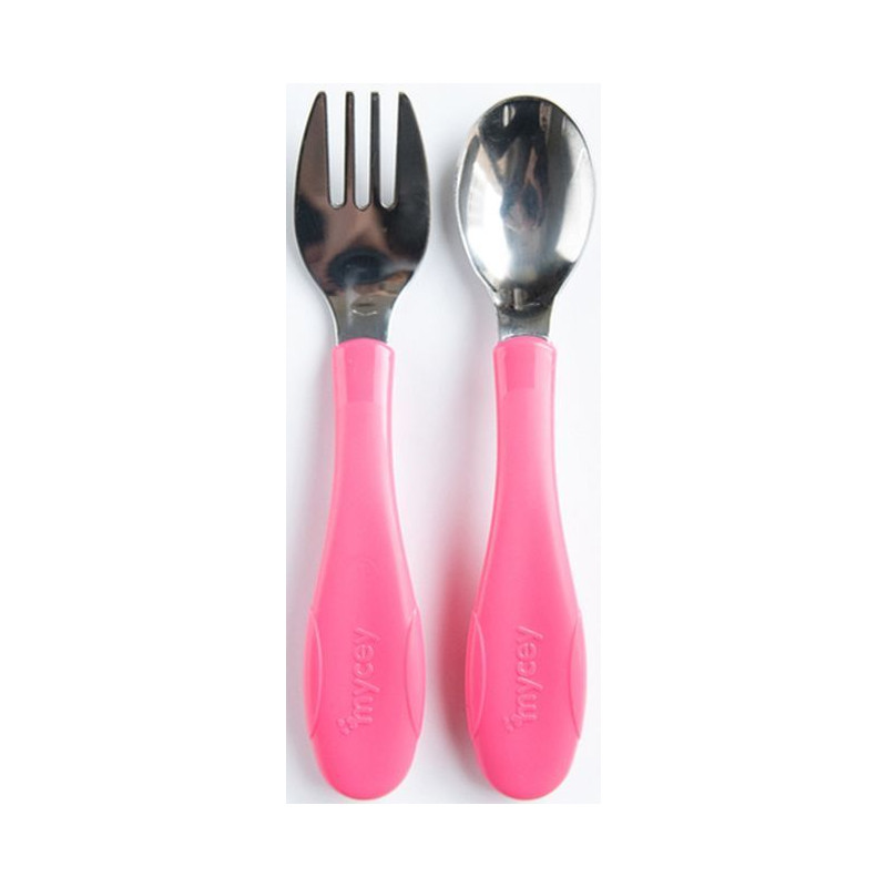 Set de lingură și furculiță, roz  315953