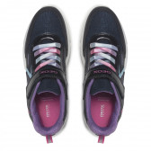 Sneakers albaștri cu șnururi colorate Geox 316668 6