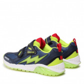 Sneakers albaștri cu detalii neon Geox 316672 3