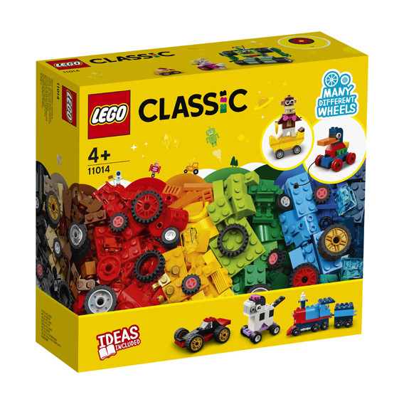Designer - Cărămizi și roți, 653 piese Lego 316872 