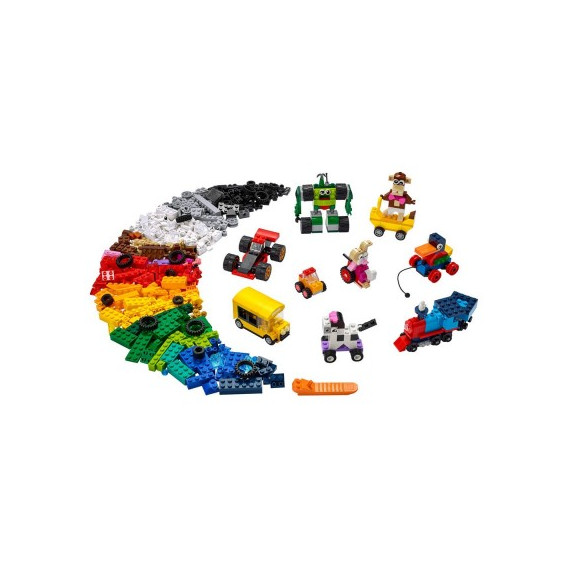 Designer - Cărămizi și roți, 653 piese Lego 316873 2