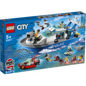 Set de construcție 276 piese - barcă cu motor de patrulare a politiei Lego 316874 